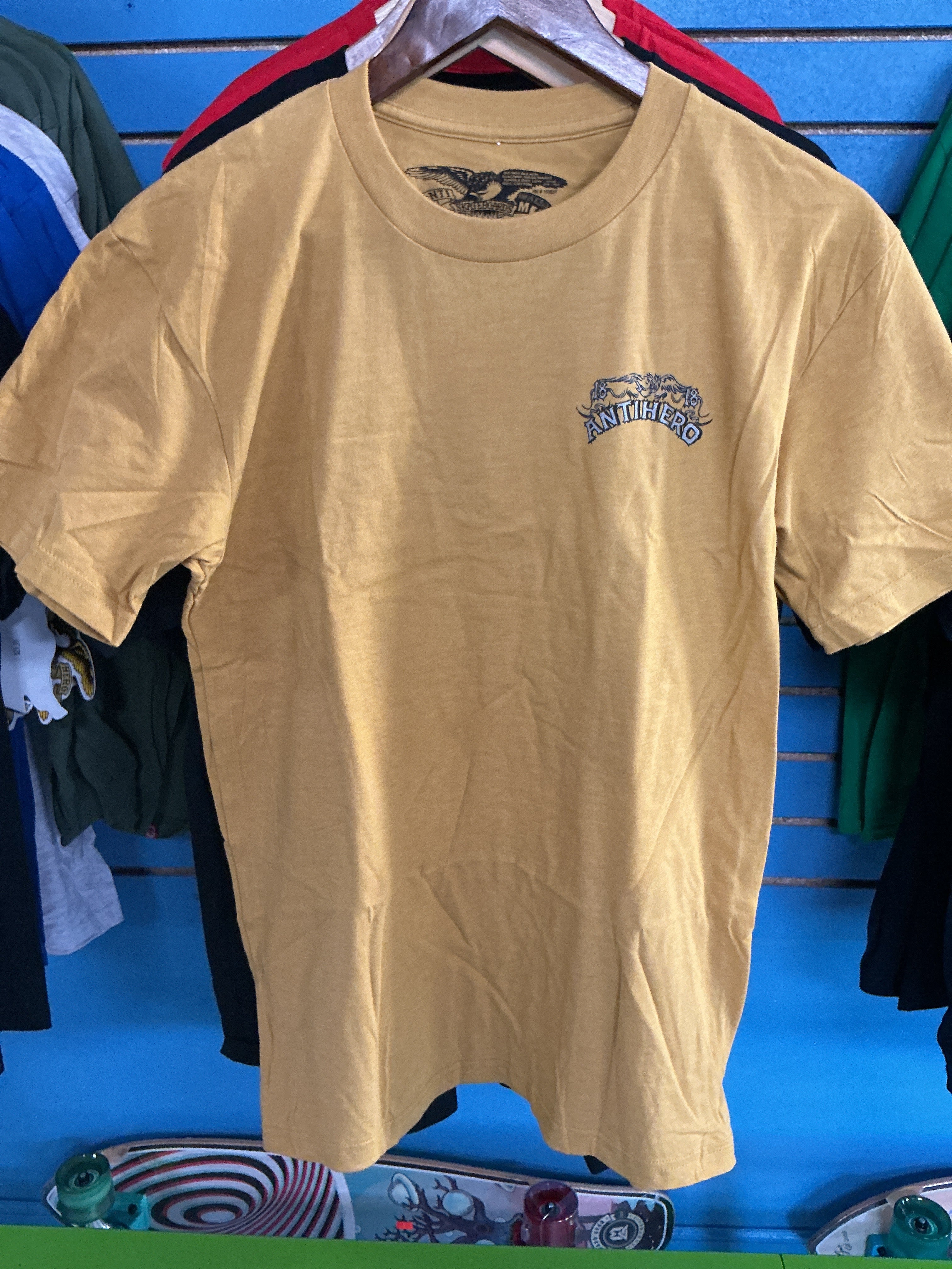 Antihero Customs Heather Mustard 4.6oz T-Shirt