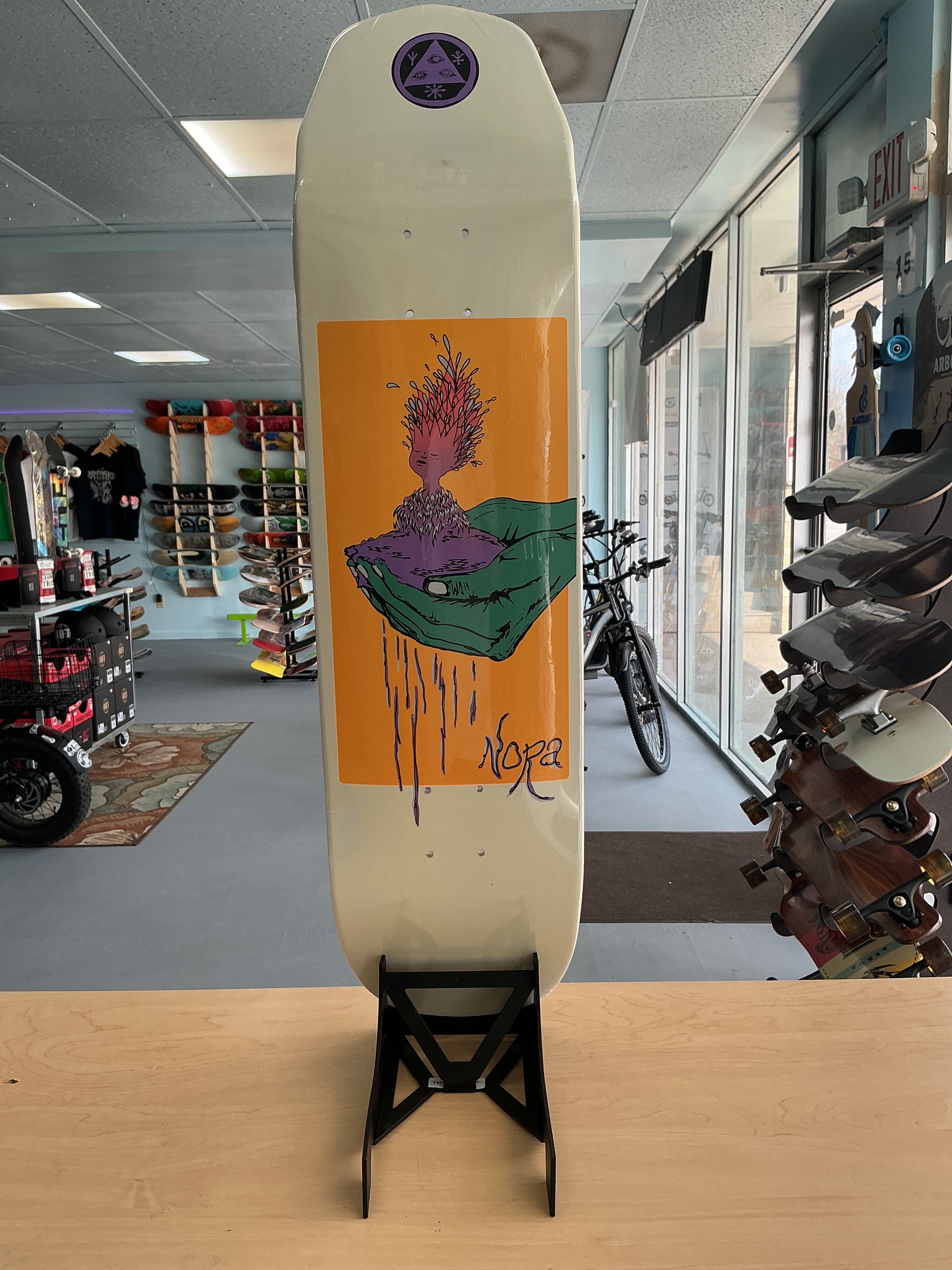 Welcome Nora Soil Wicked Princess Shaped Deck 8.13”
