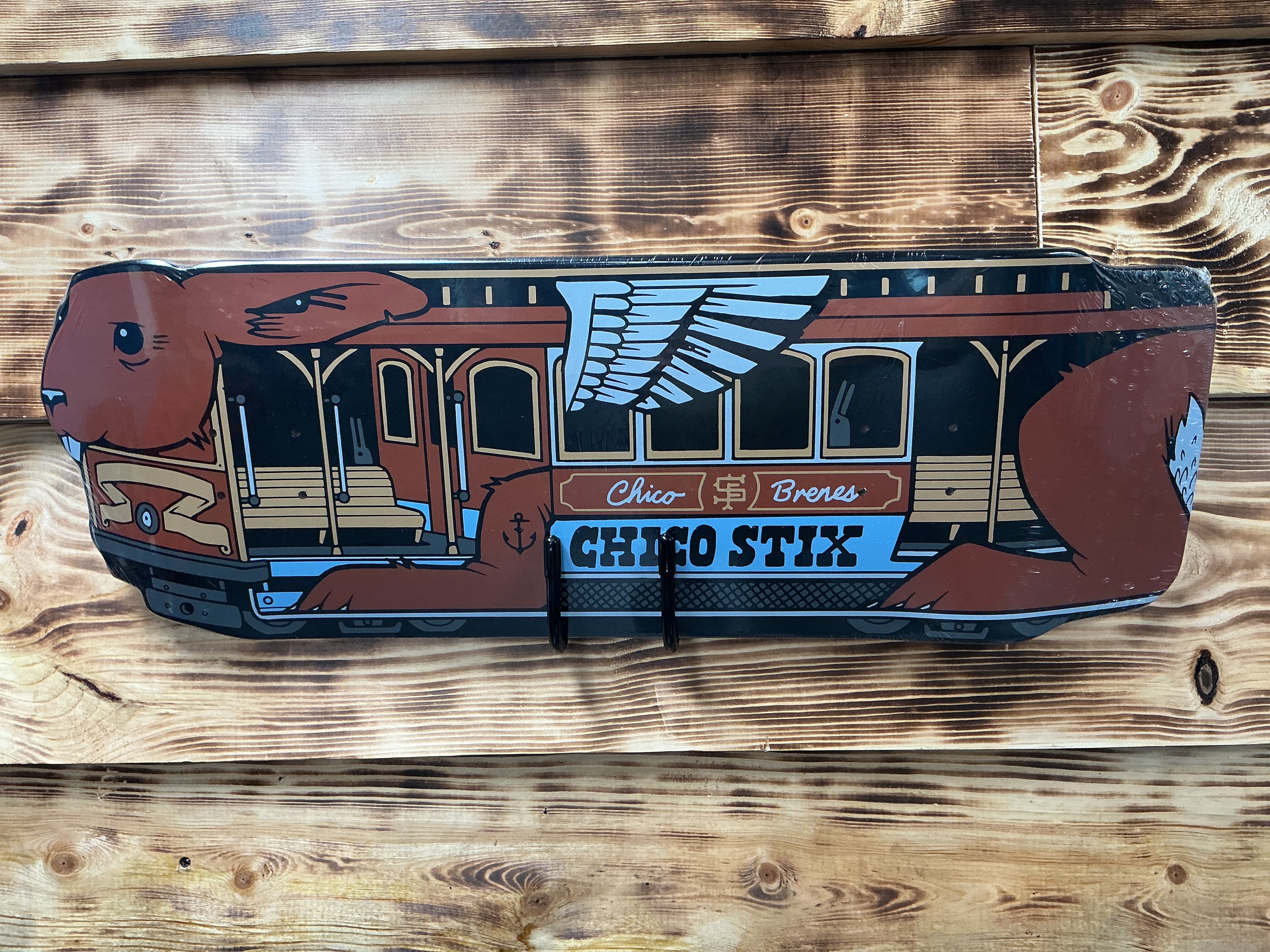 Chico Stix Jeremy Fish Cable Car Deck 10x30”