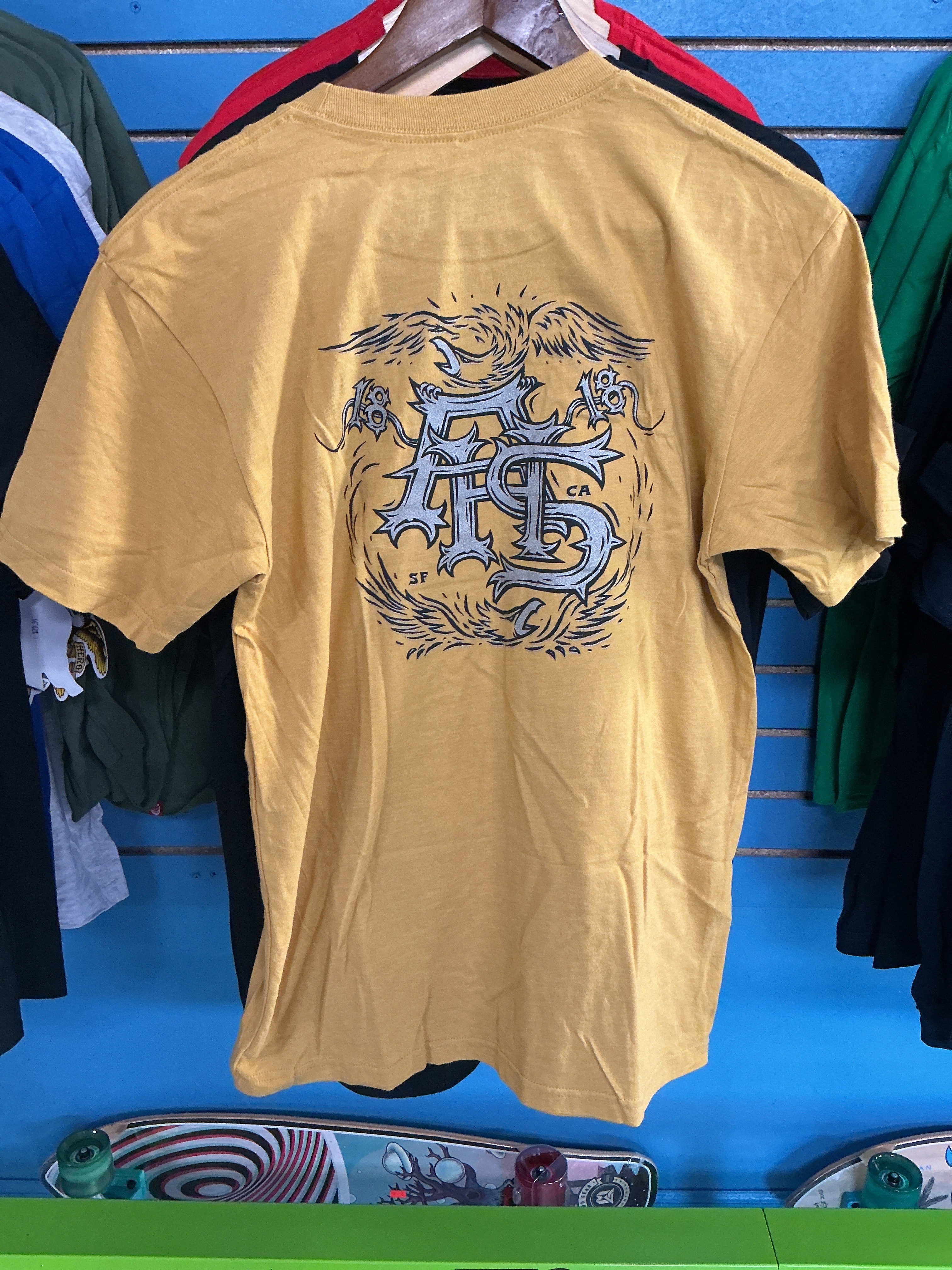 Antihero Customs Heather Mustard 4.6oz T-Shirt