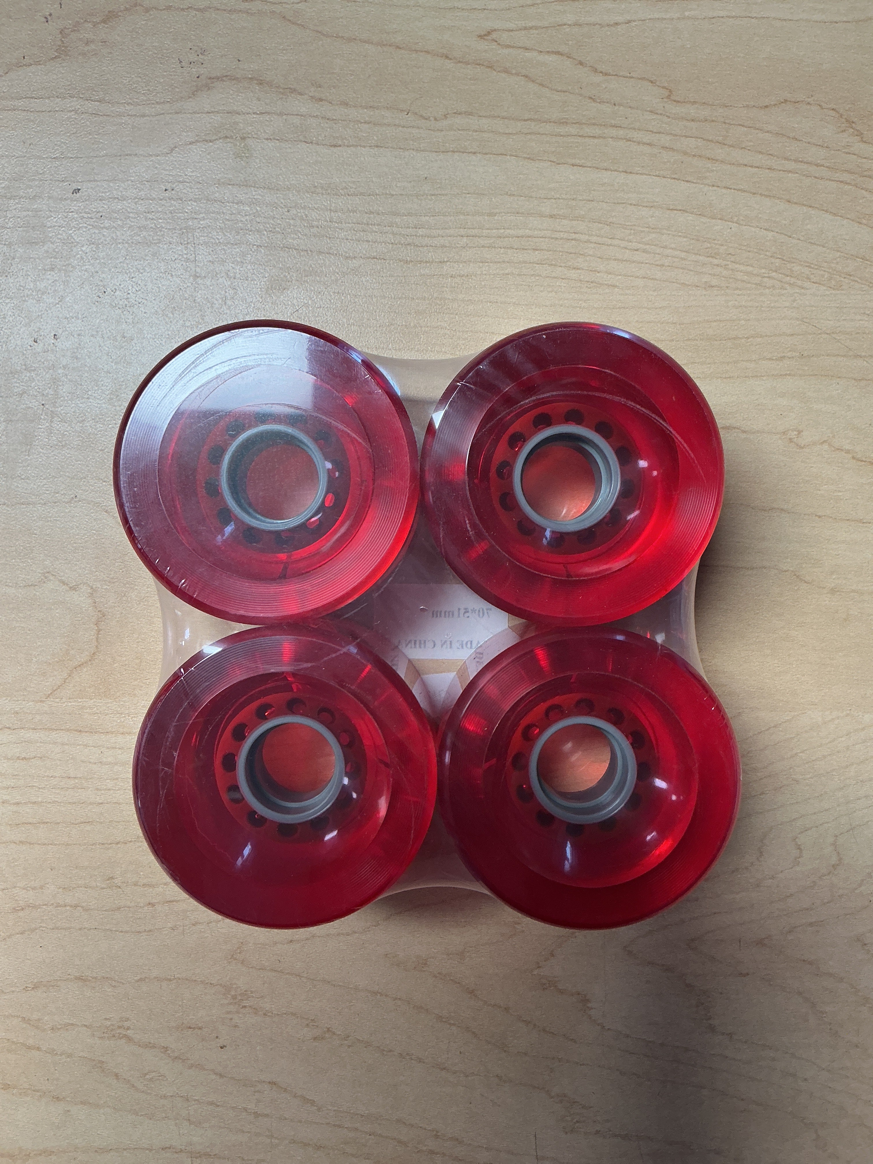 Blank Cruiser Wheels 70mm 78a 4pk