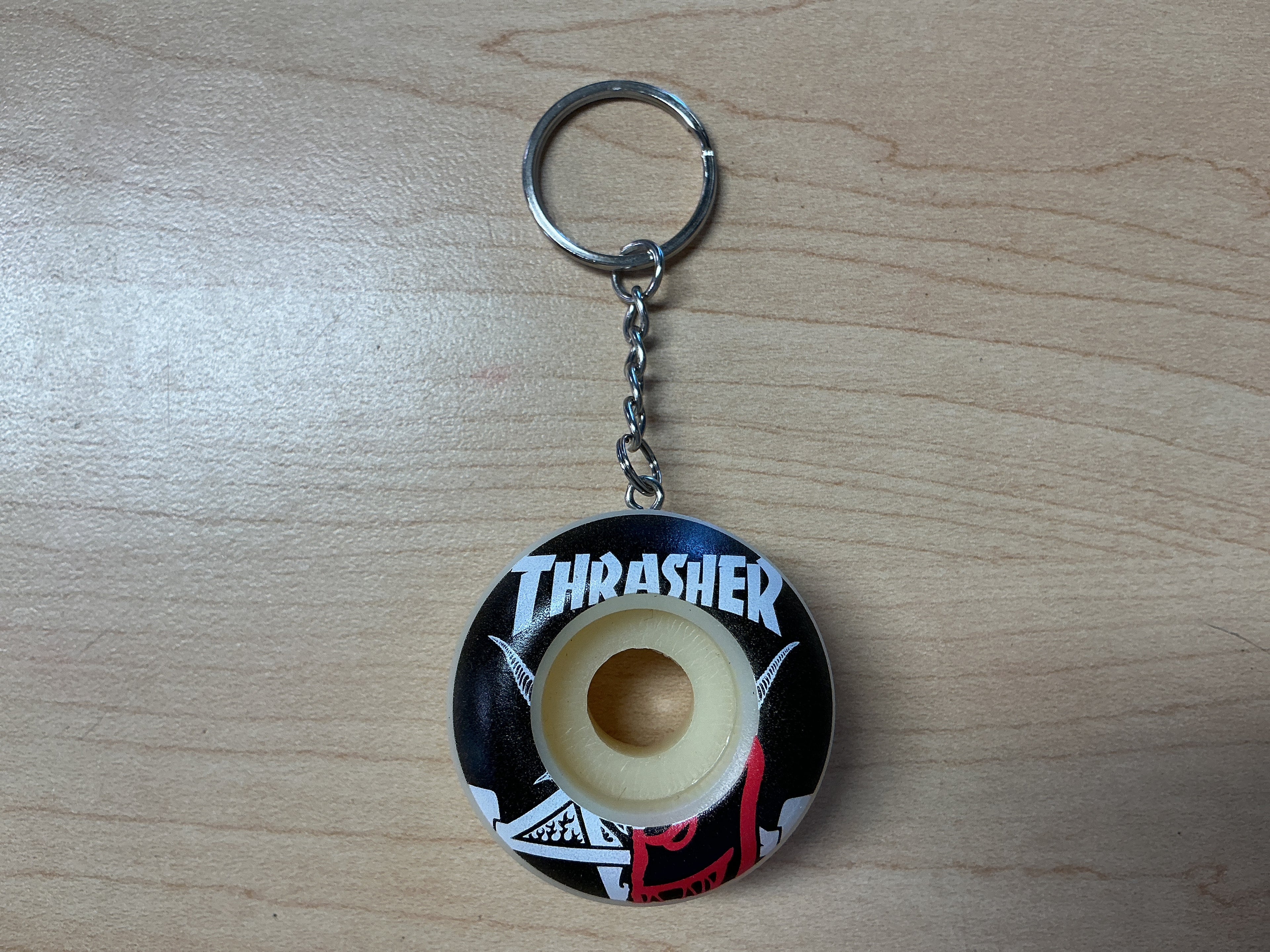 Spitfire x Thrasher Wheel Keychain