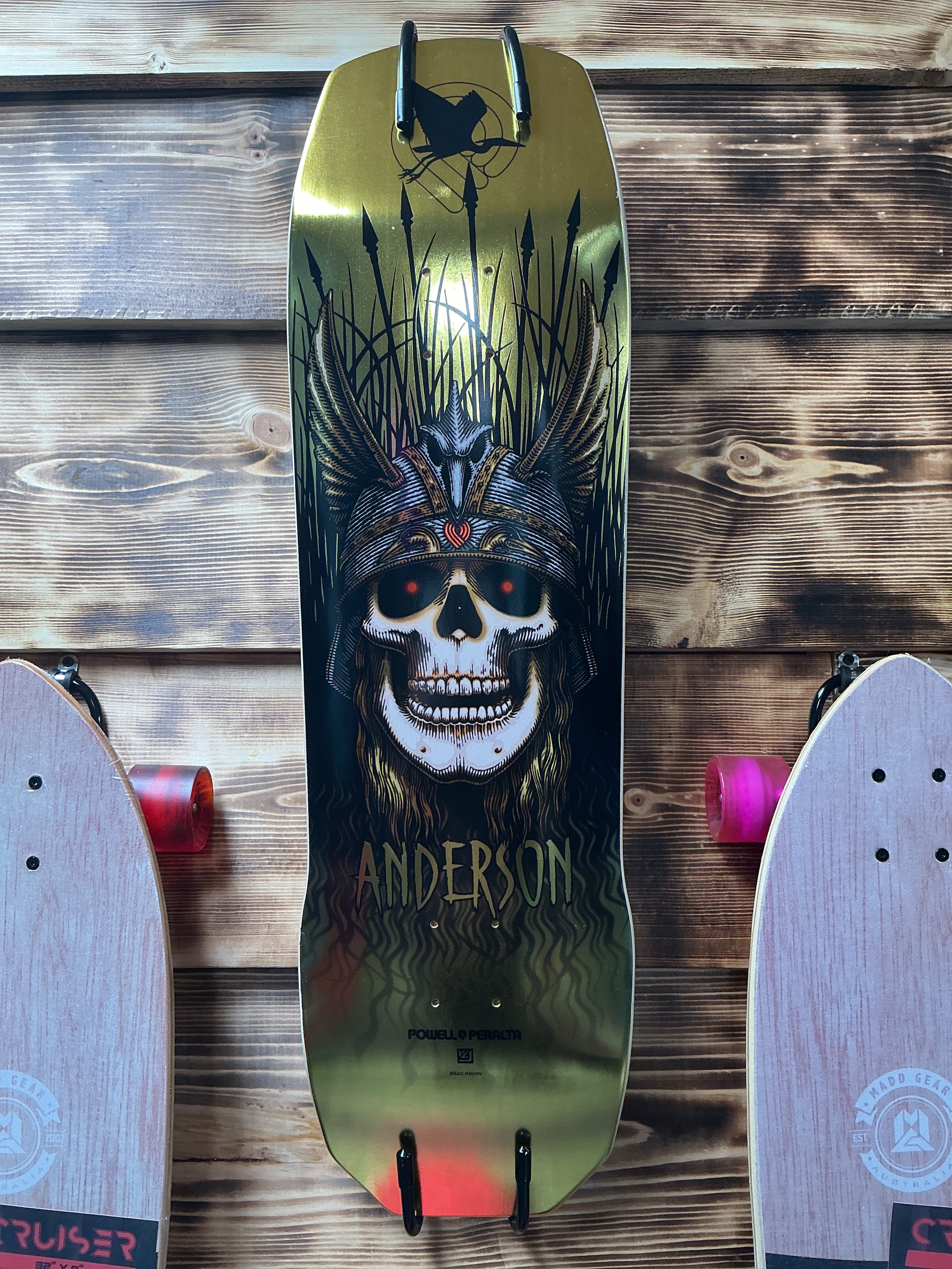 Powell Anderson Heron Deck Gold Foil 9.13x32.8”