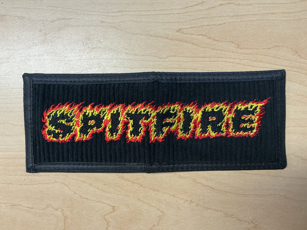 Spitfire Flames Script Bi-Fold Wallet
