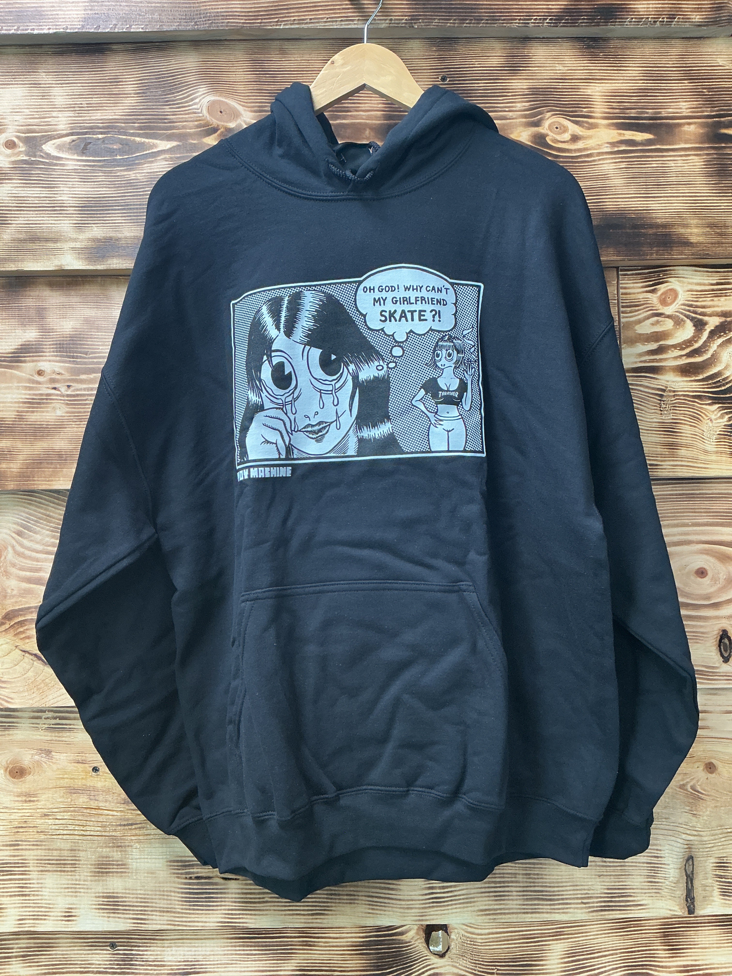 Thrasher x Toy Machine Girlfriend Hoodie Blackd