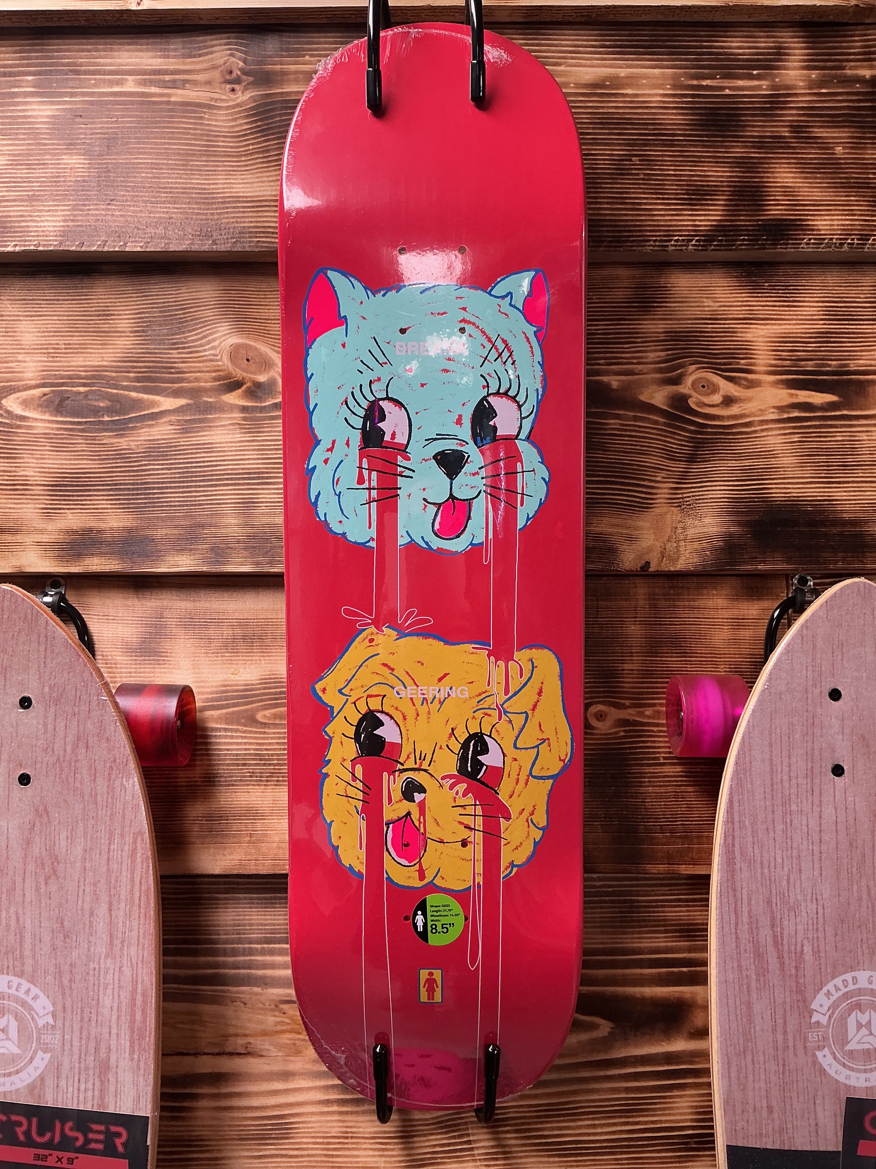 Girl Geering Blood Bath Deck 8.5”