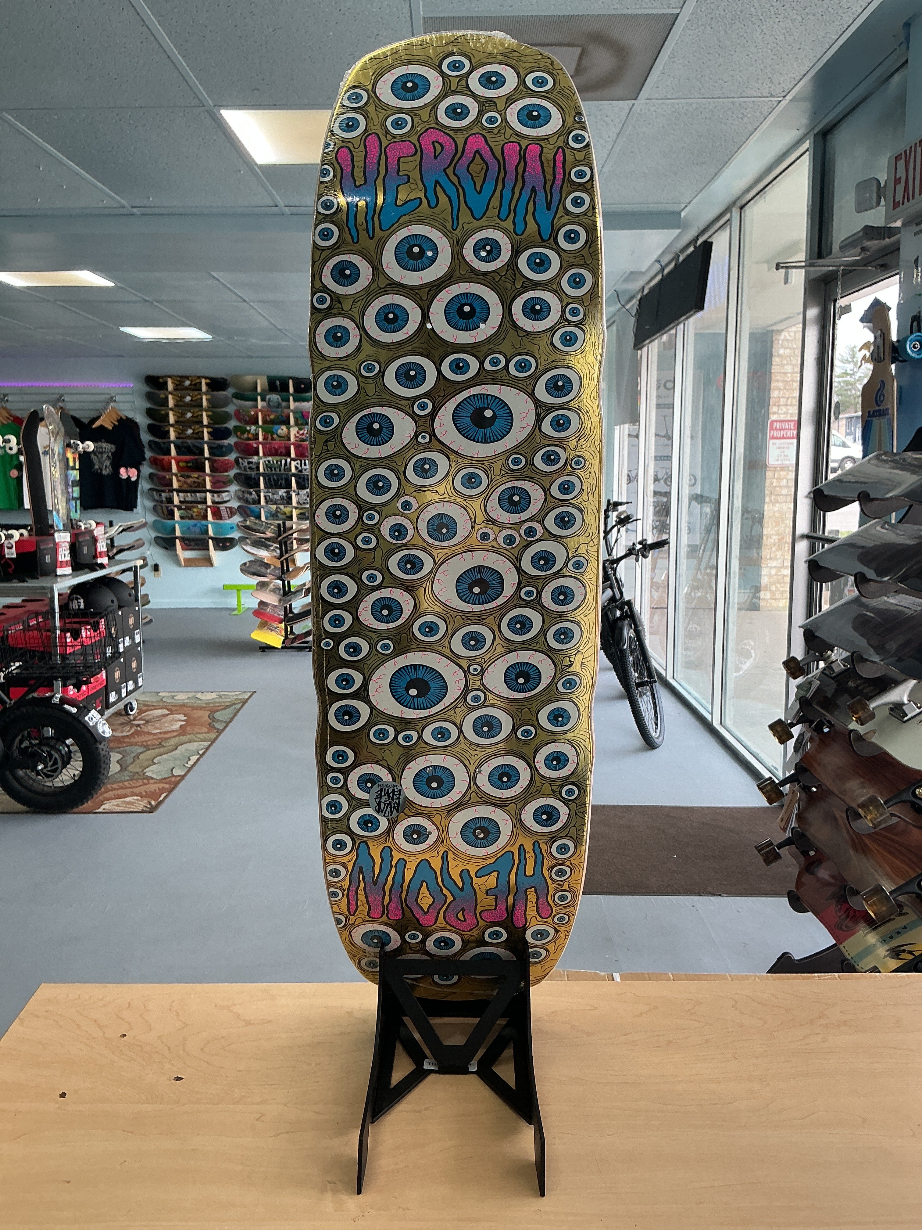 Heroin Team Seeing Double Mutated Shaped Deck 9.5”