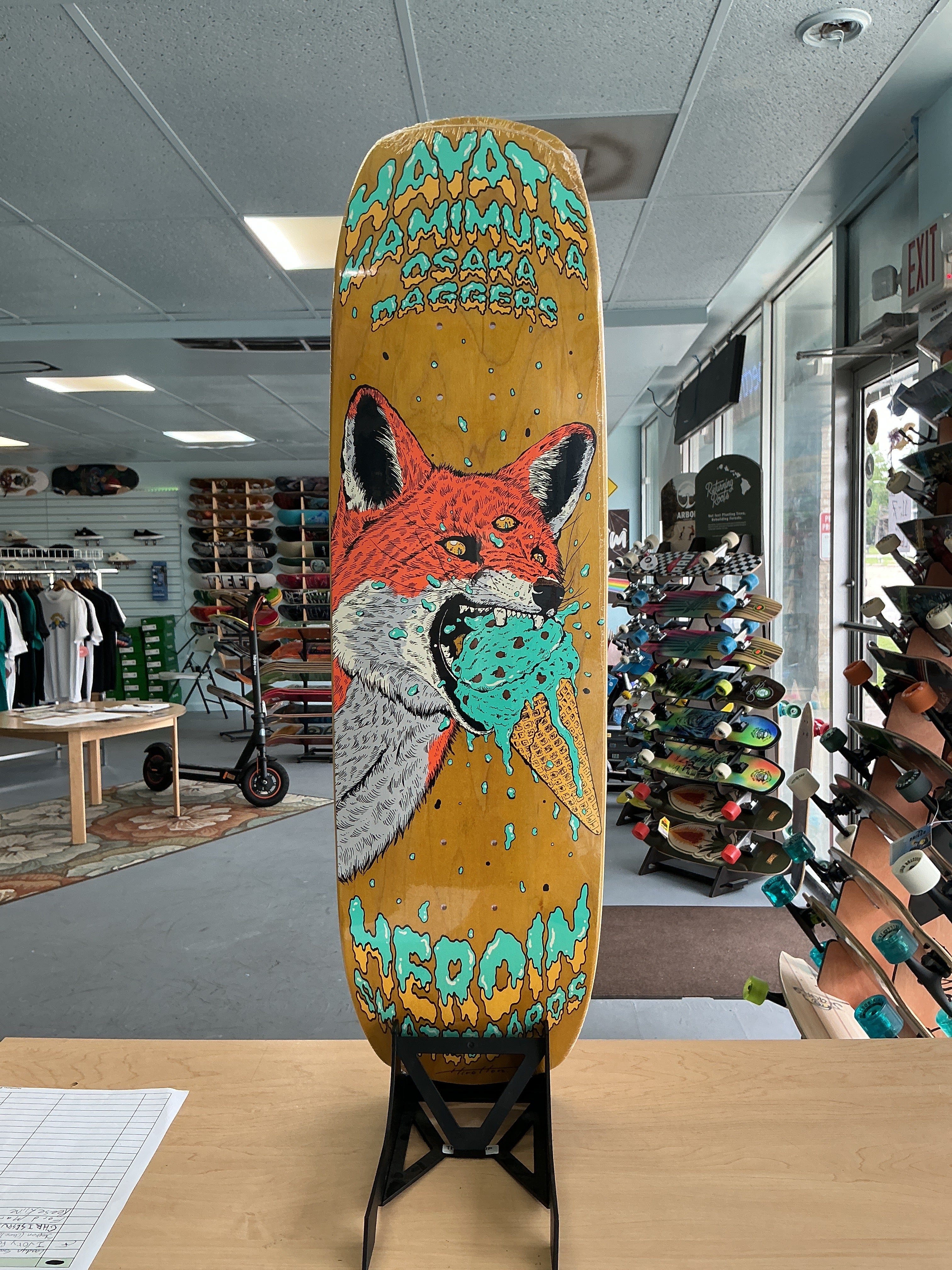 Heroin Hayate Fox Shovel Shaped Deck 8.88”