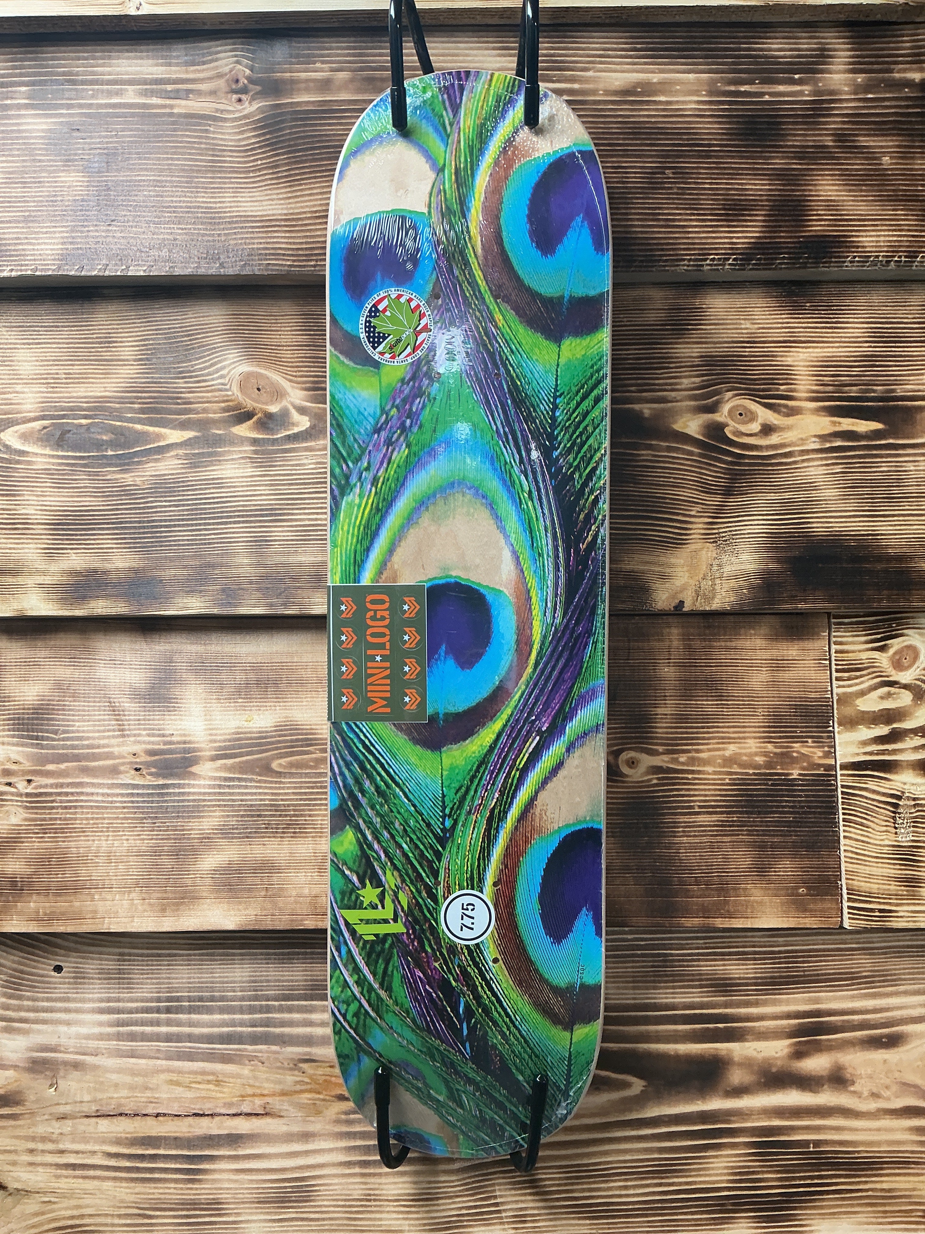 Mini Logo Peacock Feather Deck 7.75”