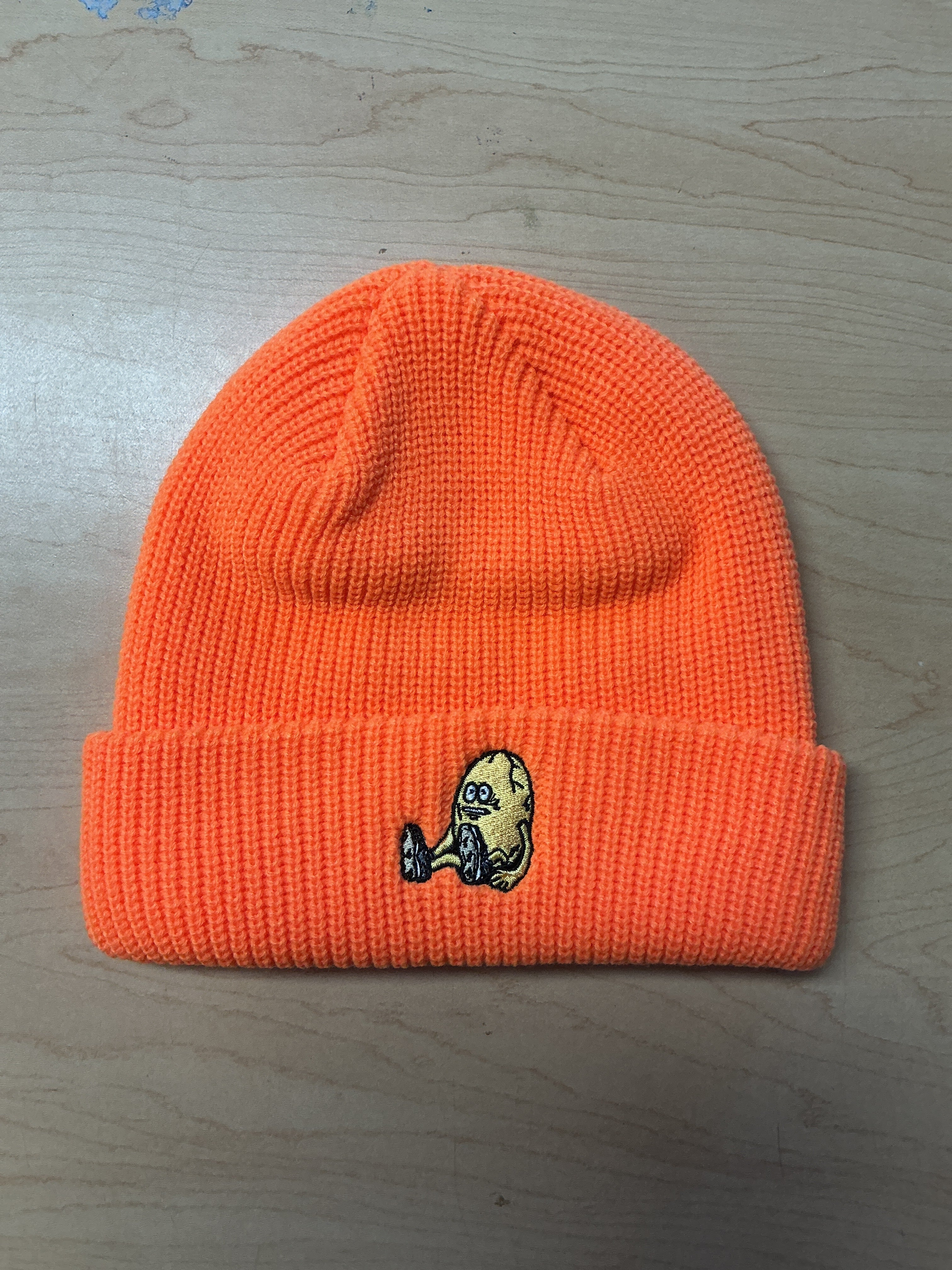 Heroin Egg Beanie Neon Orange