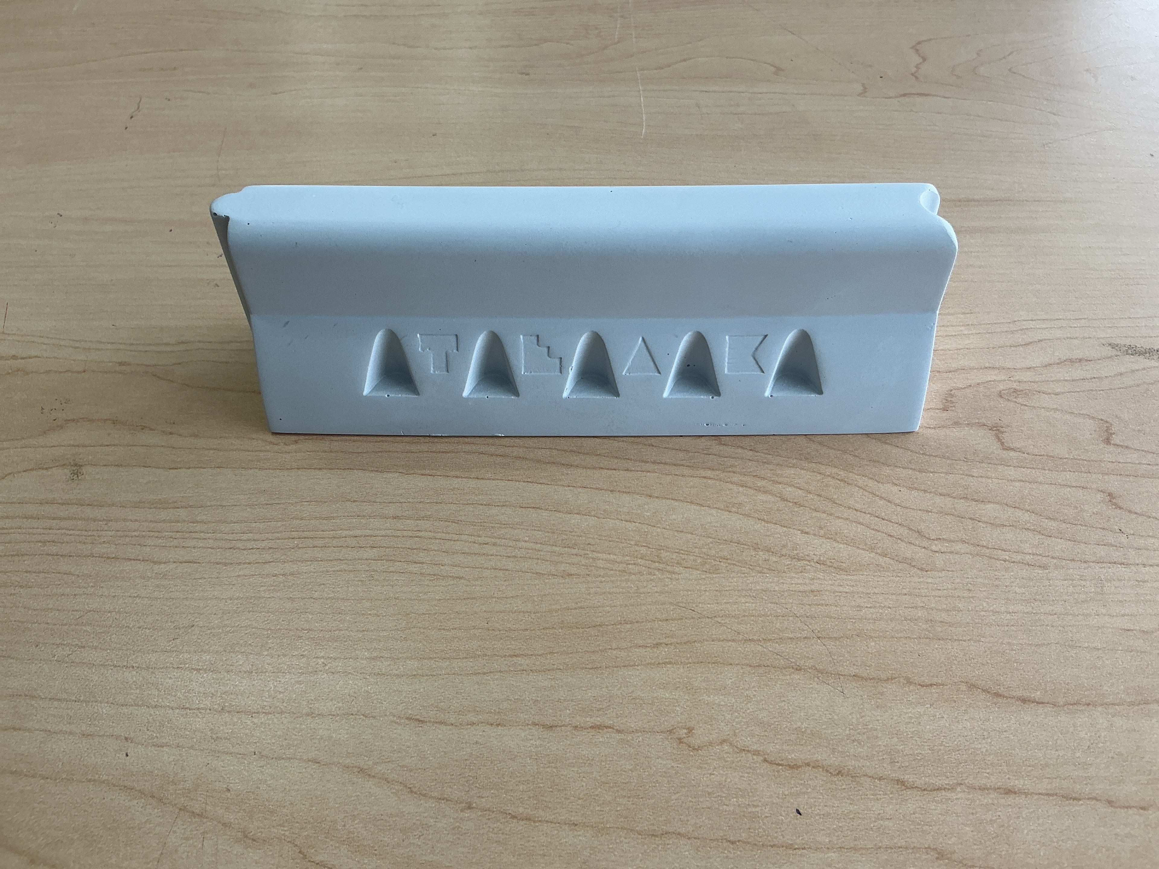 Teak Tuning - Monument Series Concrete Jersey Barrier - 7" Long, 2.25" Tall - "Sterling Gray" Colorway