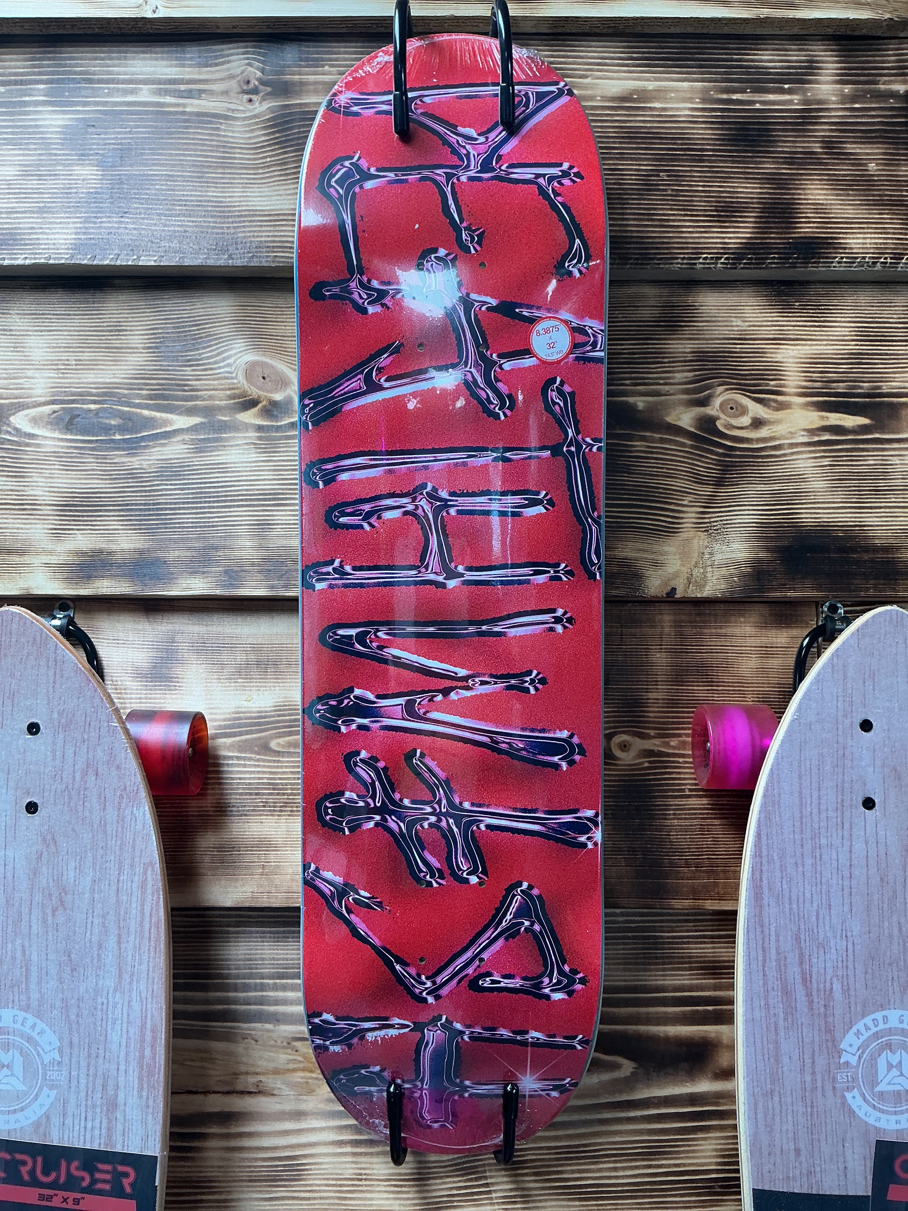 Deathwish Team OG Spray Chrome/Red Deck 8.38”
