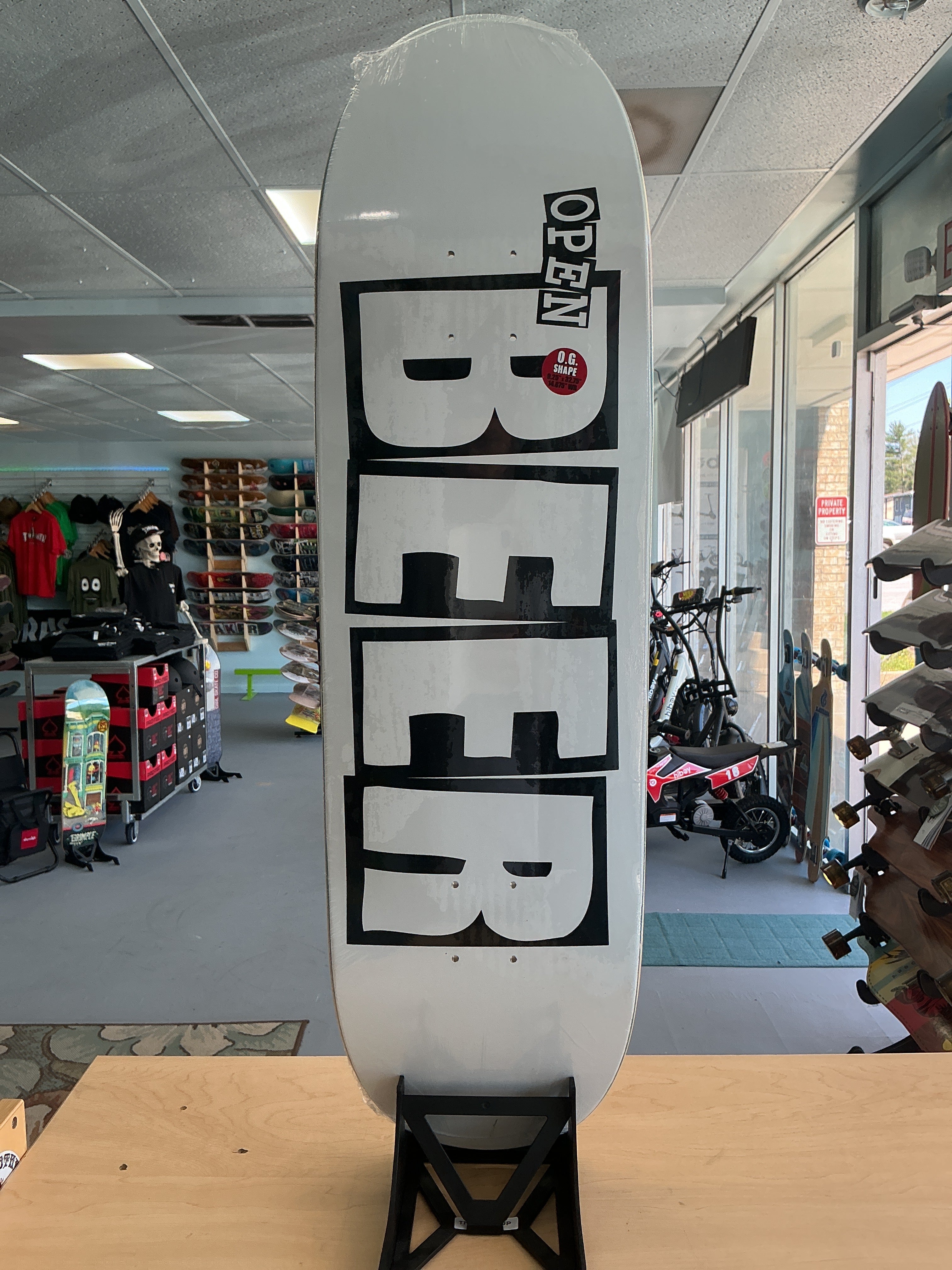 Baker Nuge Open Beer Egg Deck 9.25”