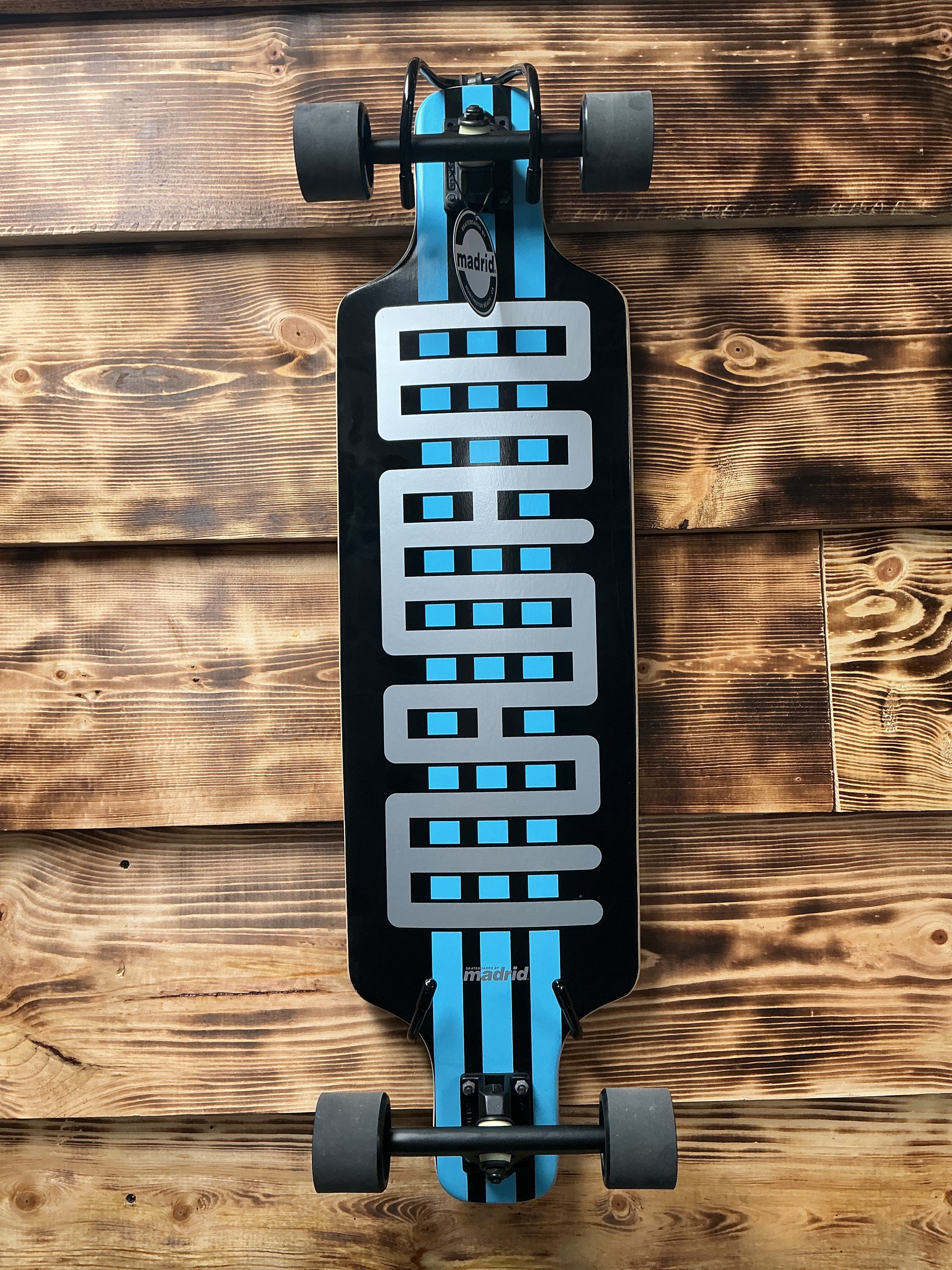 Madrid Blue Steel Top Mount Longboard