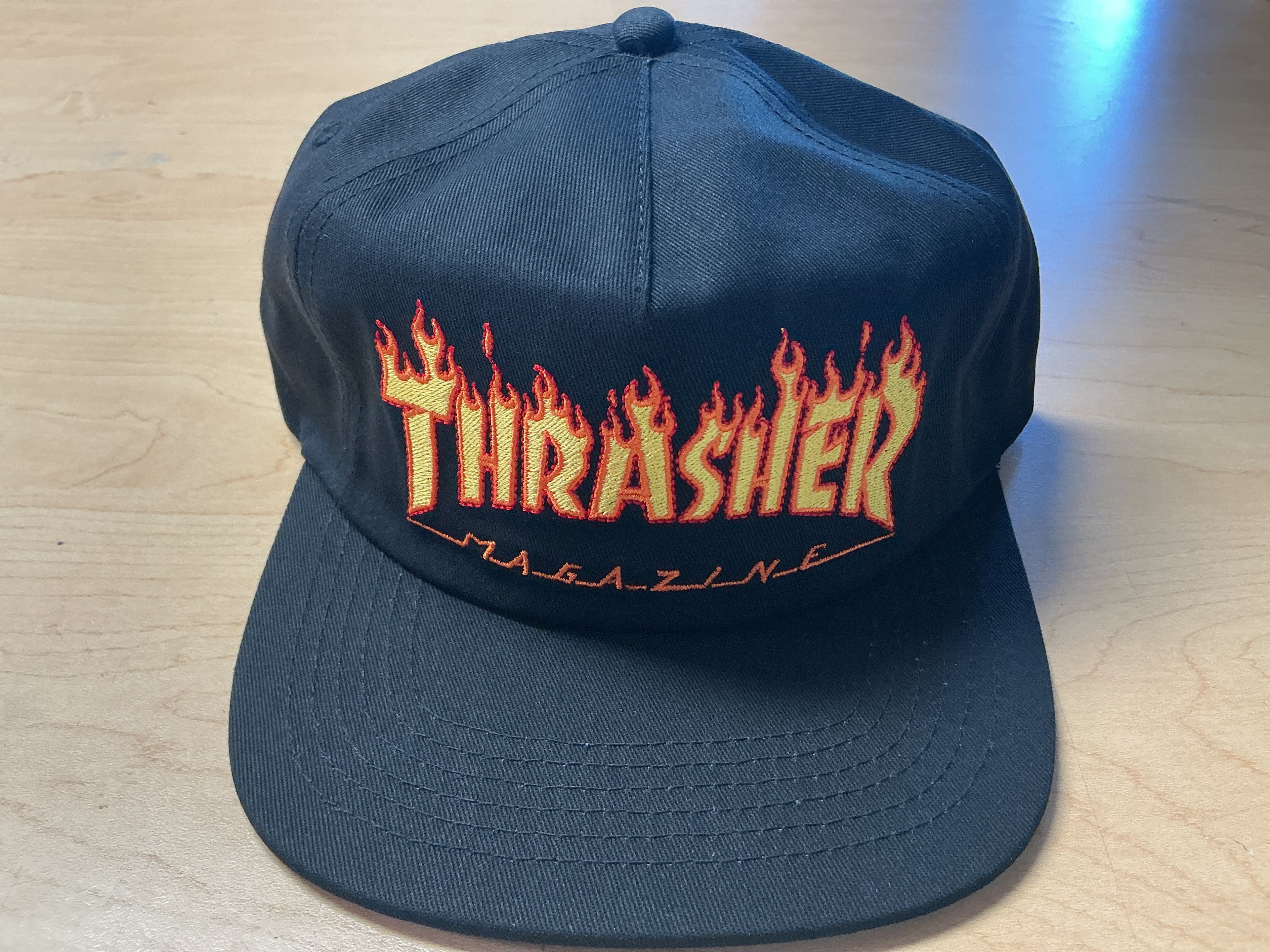 Thrasher Flame Emb. SnapBack Hat