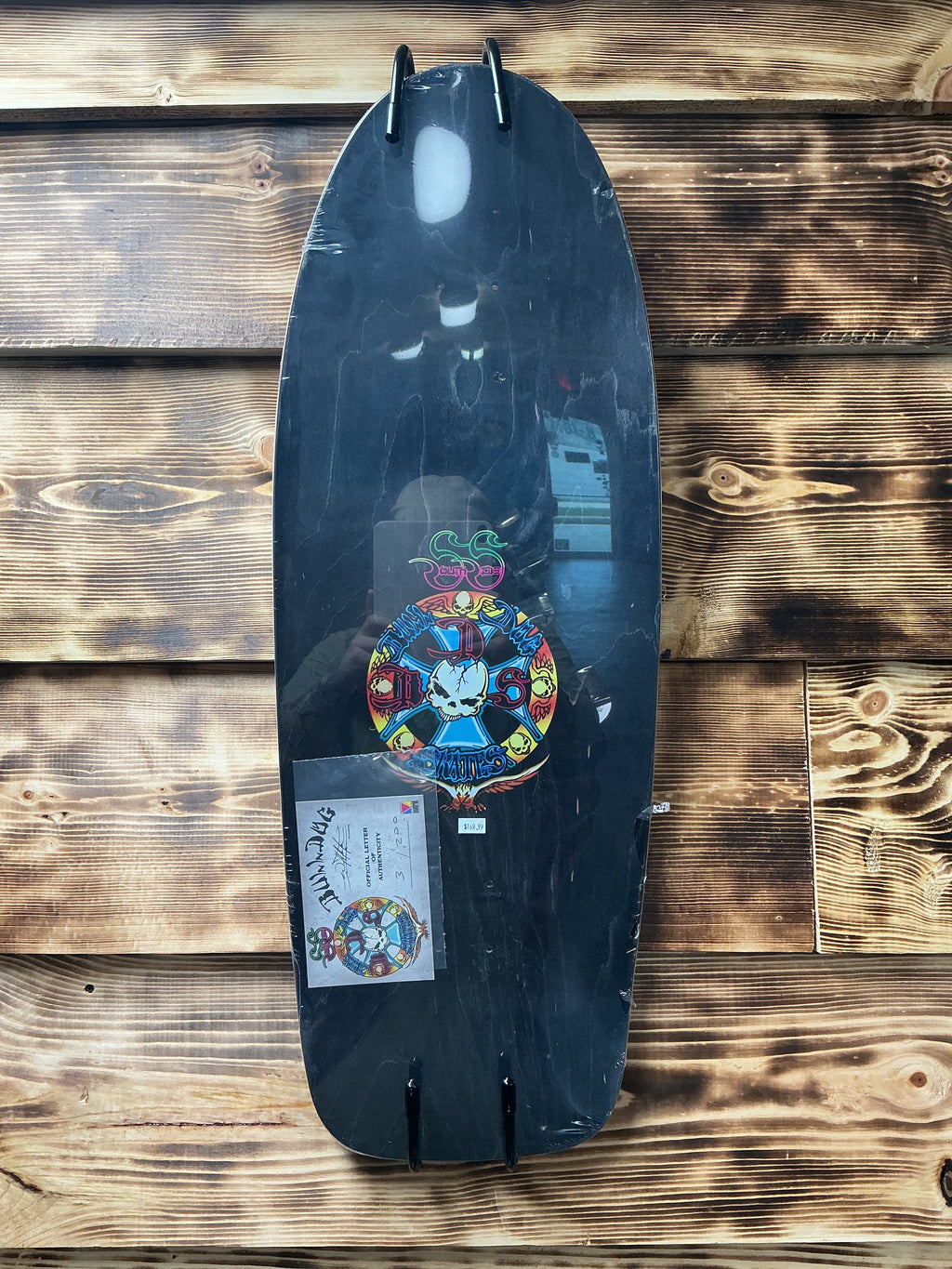 Bulldog Dog Dragon Deck BLK Stain 11.87x33”