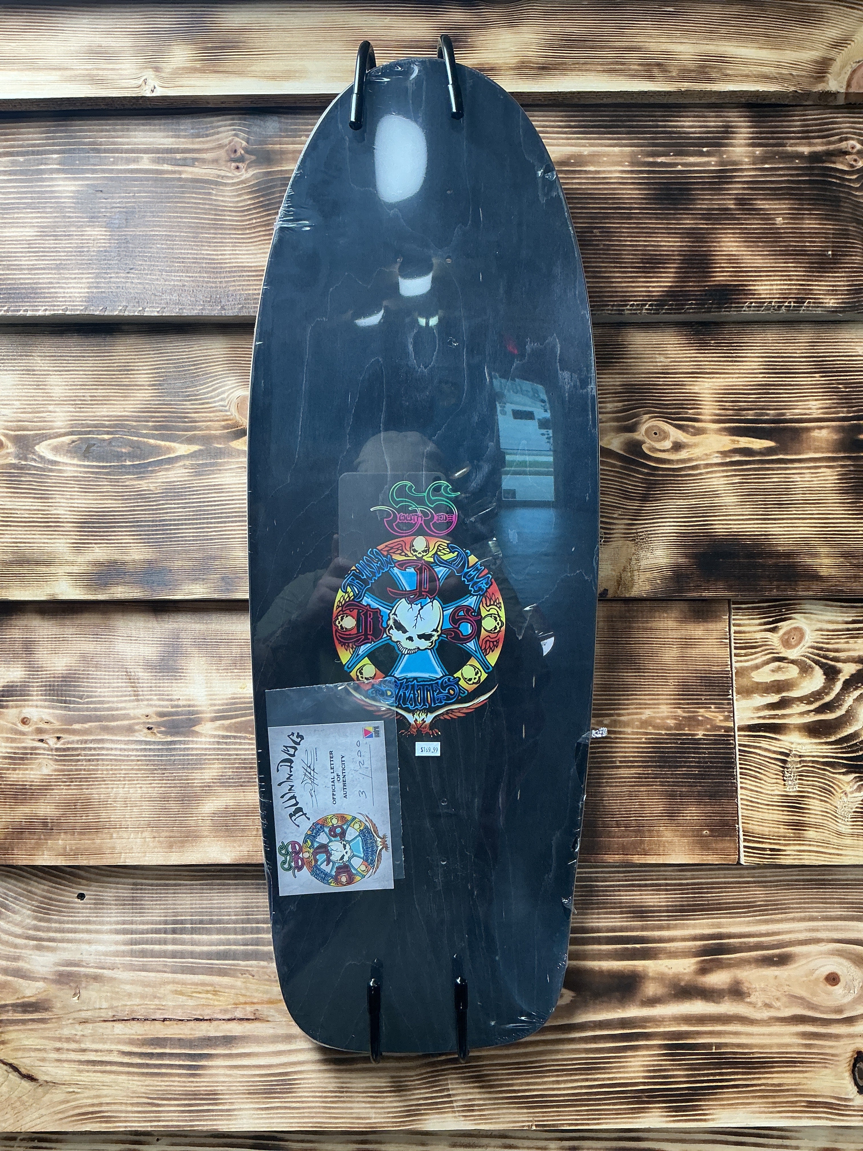 Bulldog Dog Dragon Deck BLK Stain 11.87x33”