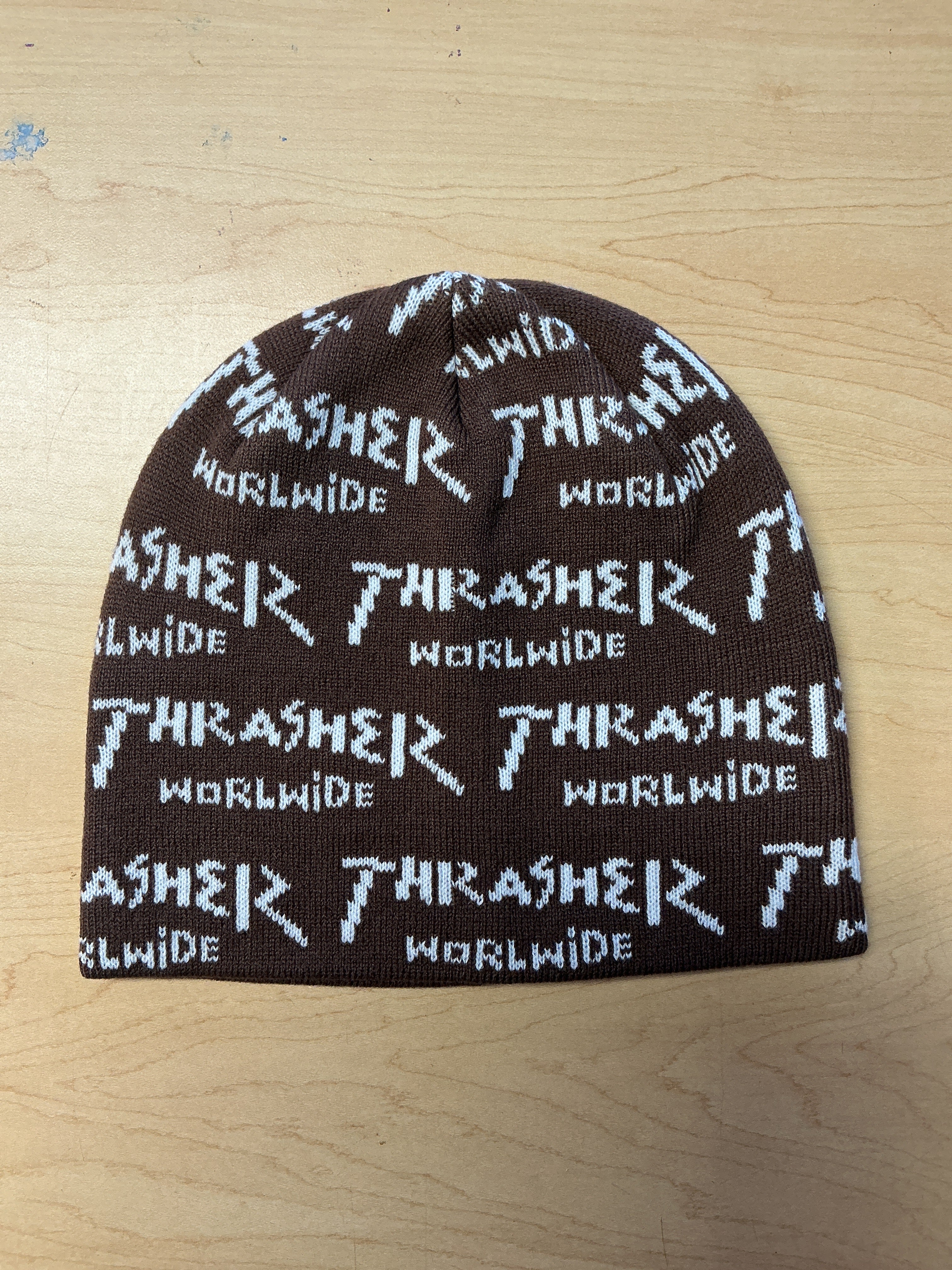 Thrasher Worldwide Skully Brown
