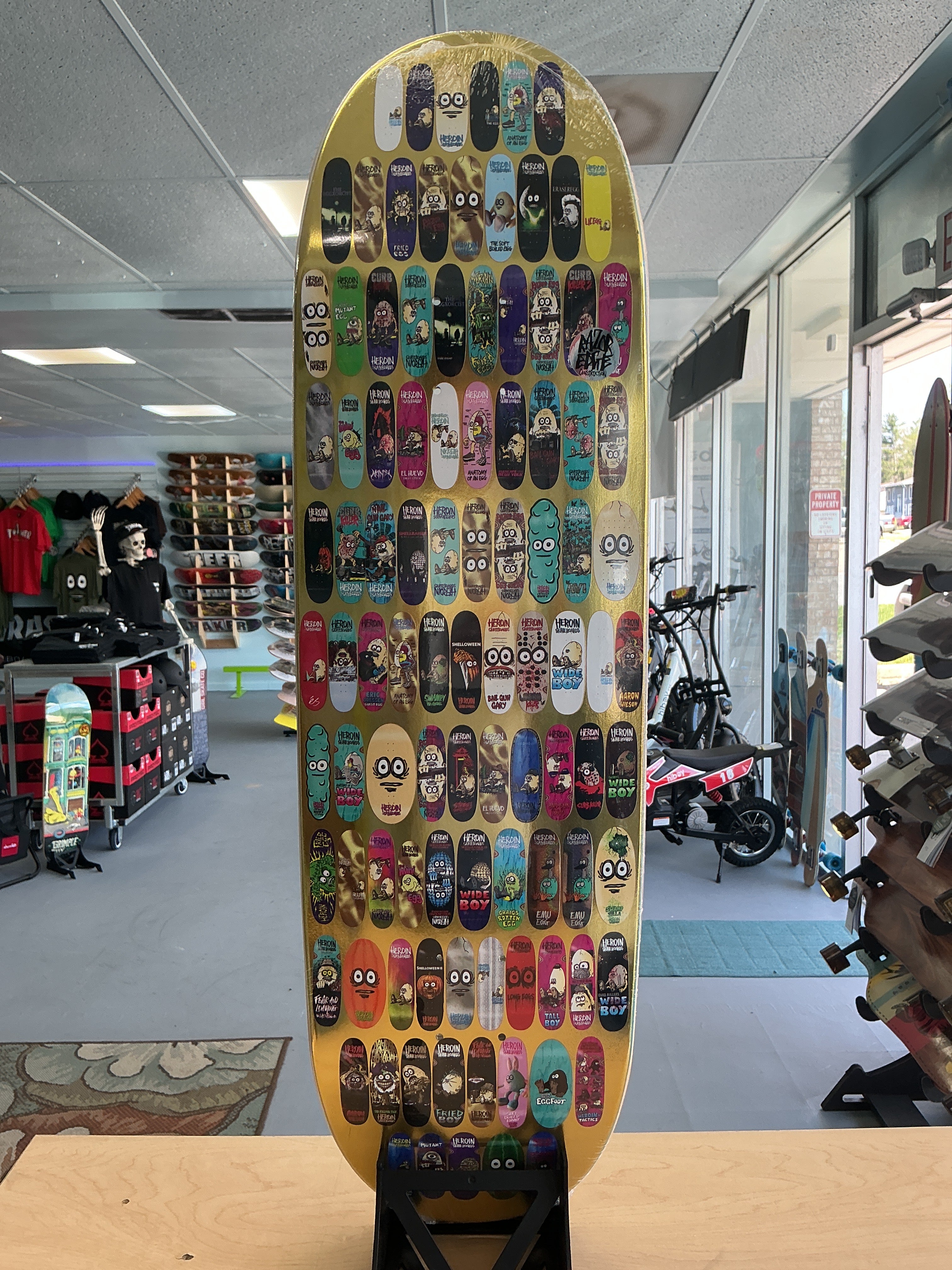 Heroin 100th Egg Deck 9.125”
