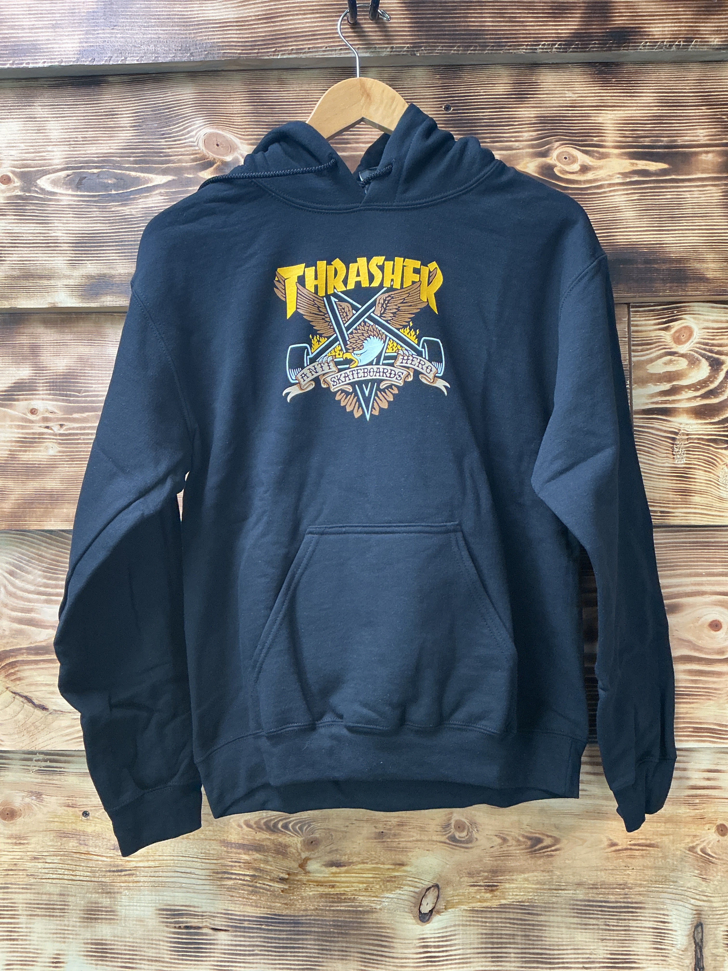 Thrasher x Anti Hero Eaglegram Black Hoodie