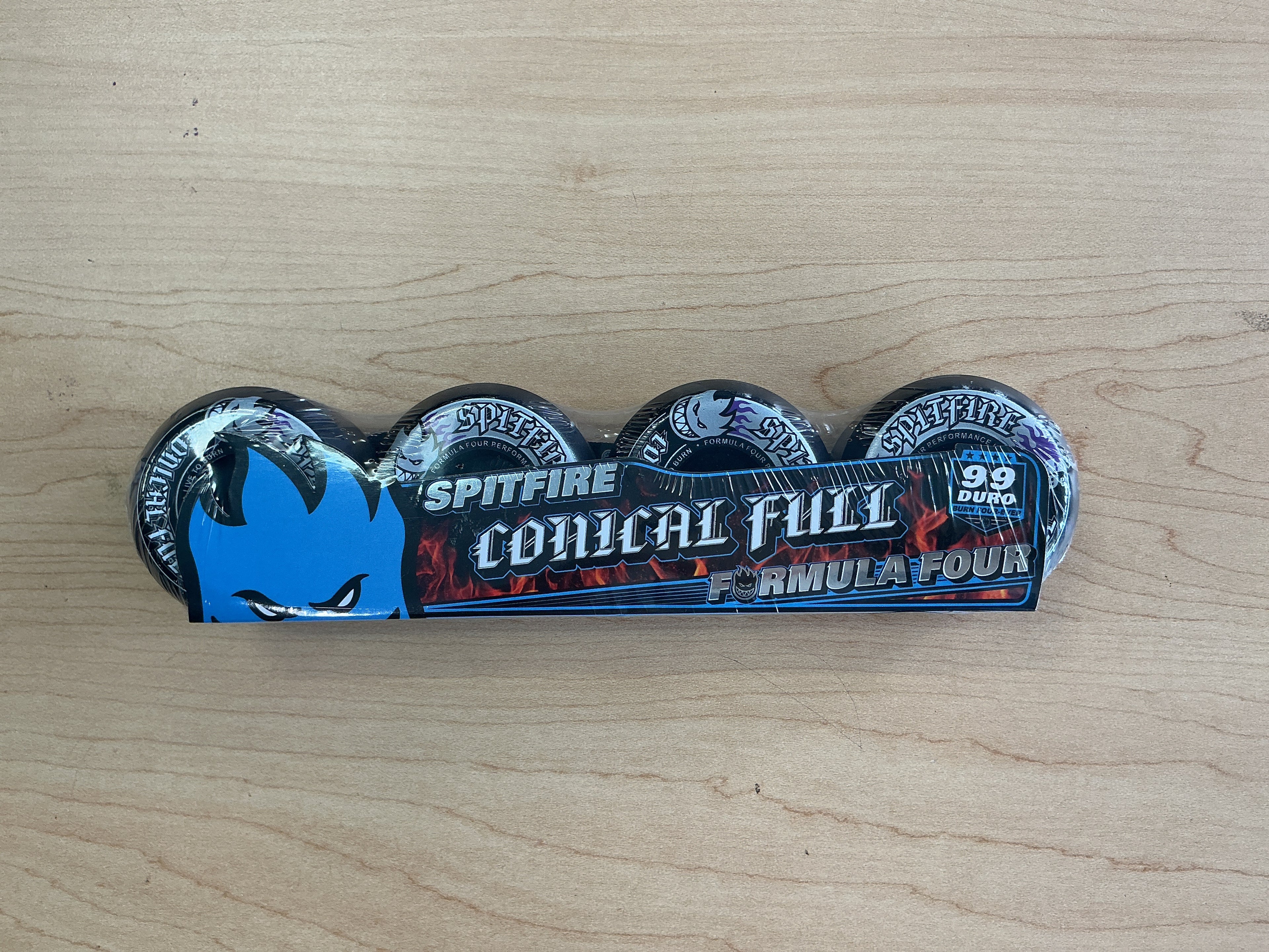 Spitfire Formula Four Conical Full Black 54MM 99D