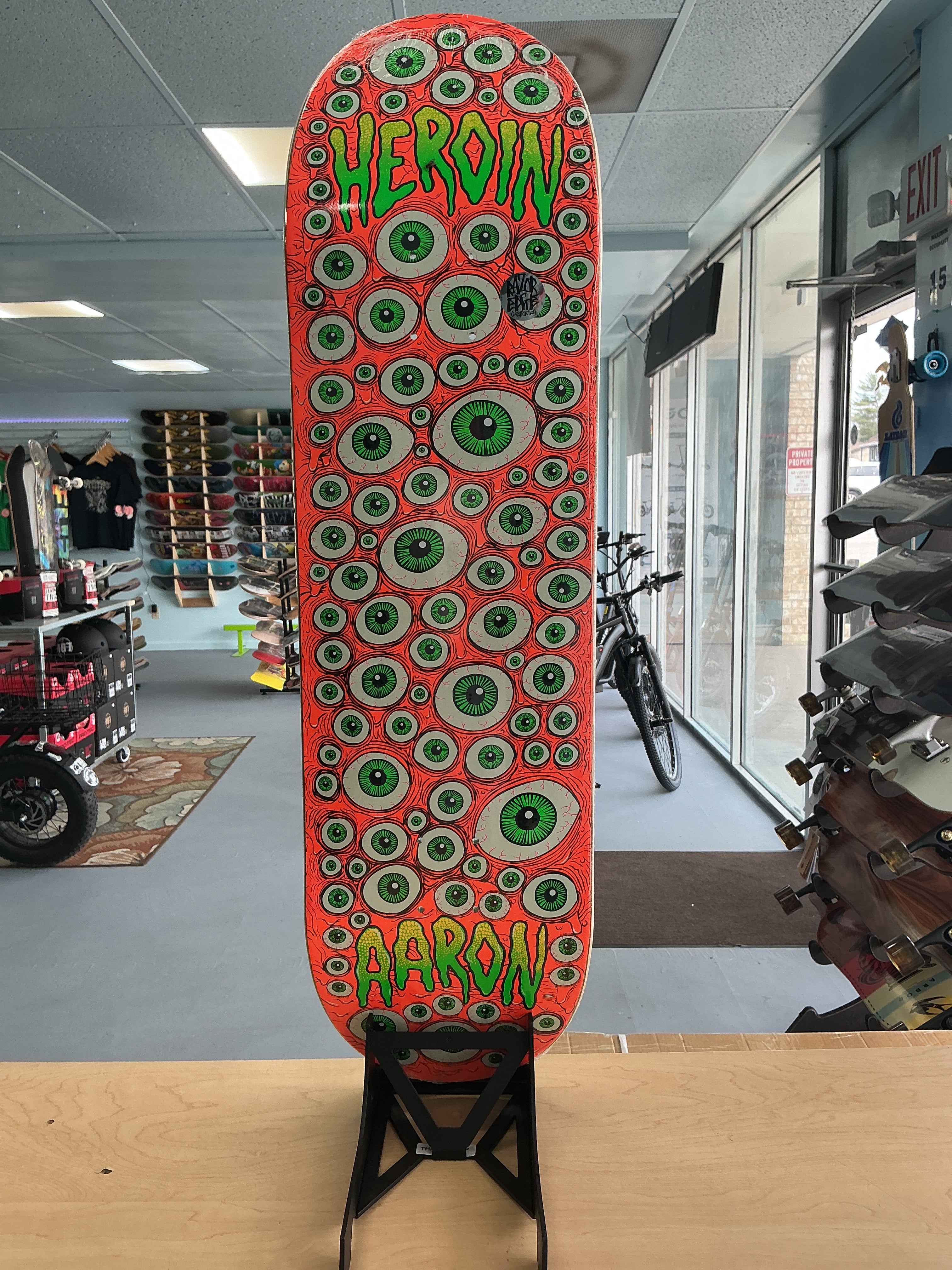 Heroin Aaron Wilson Eyes Deck 8.75”