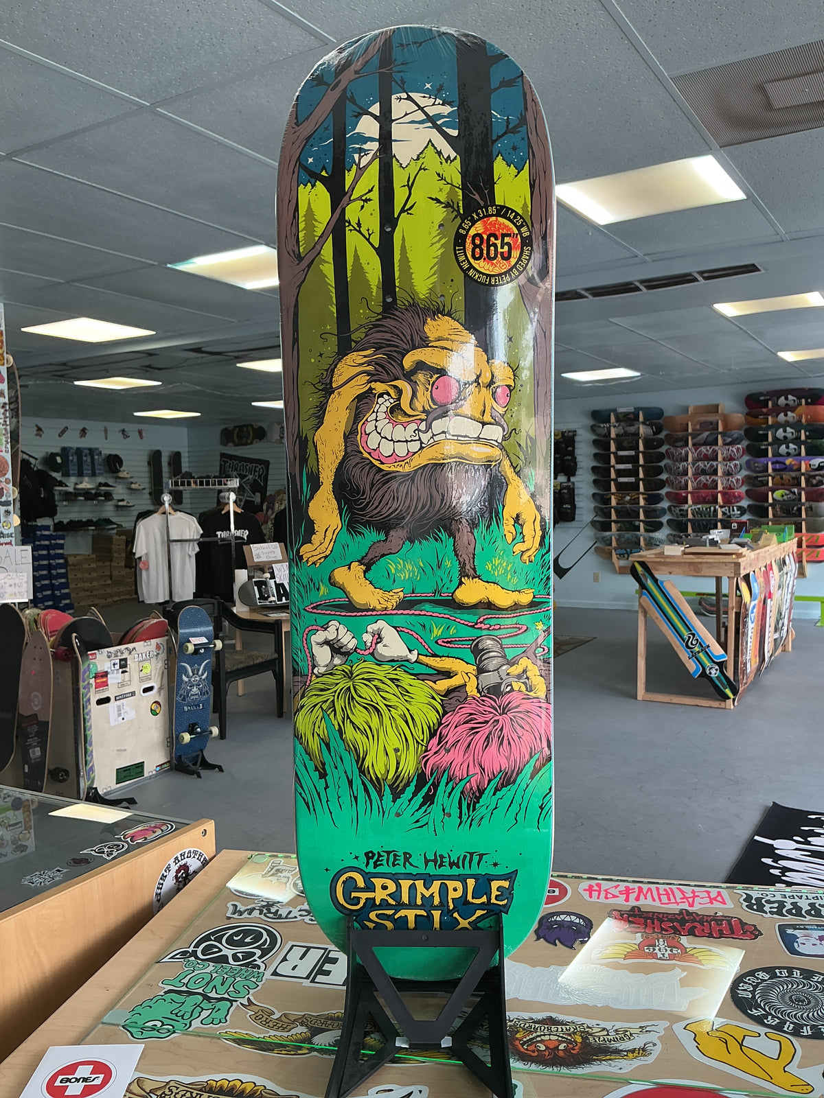 Anti Hero Hewitt Grimple Stix Gryptids Deck 8.65”