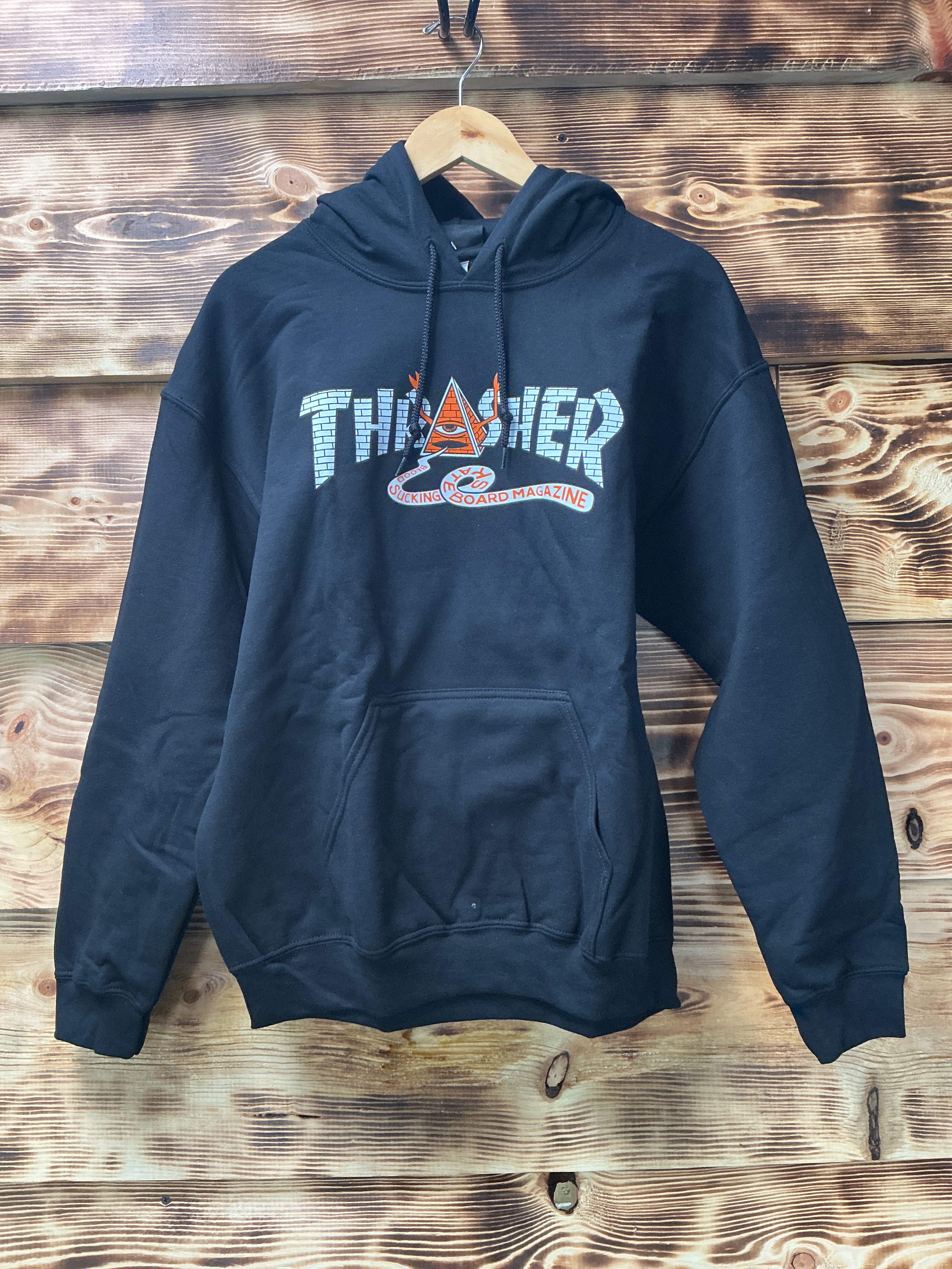 Thrasher x Toy Machine Pyramid Hoodie Medium