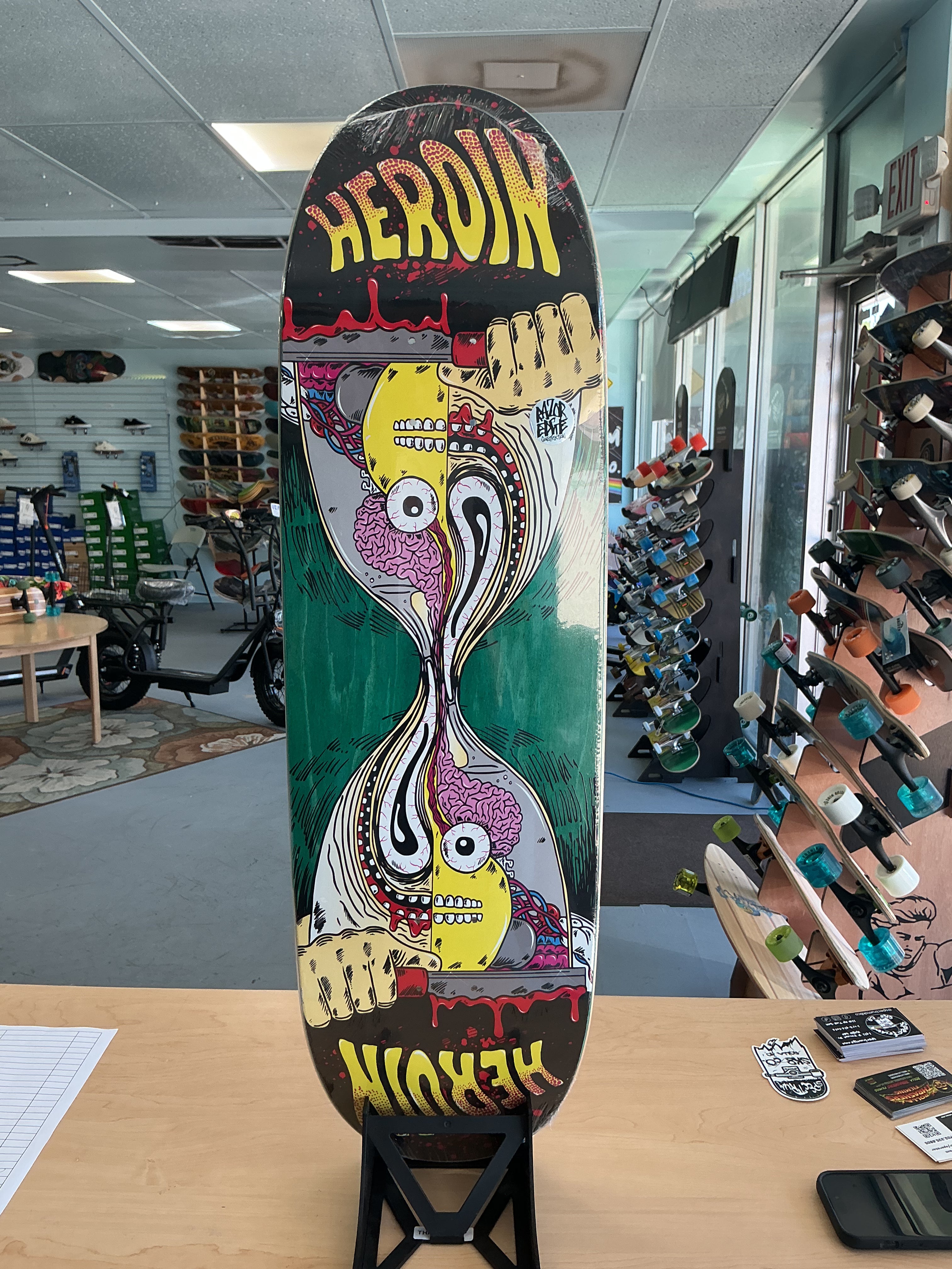 Heroin Team Merged Egg Shaped Deck 8.88”