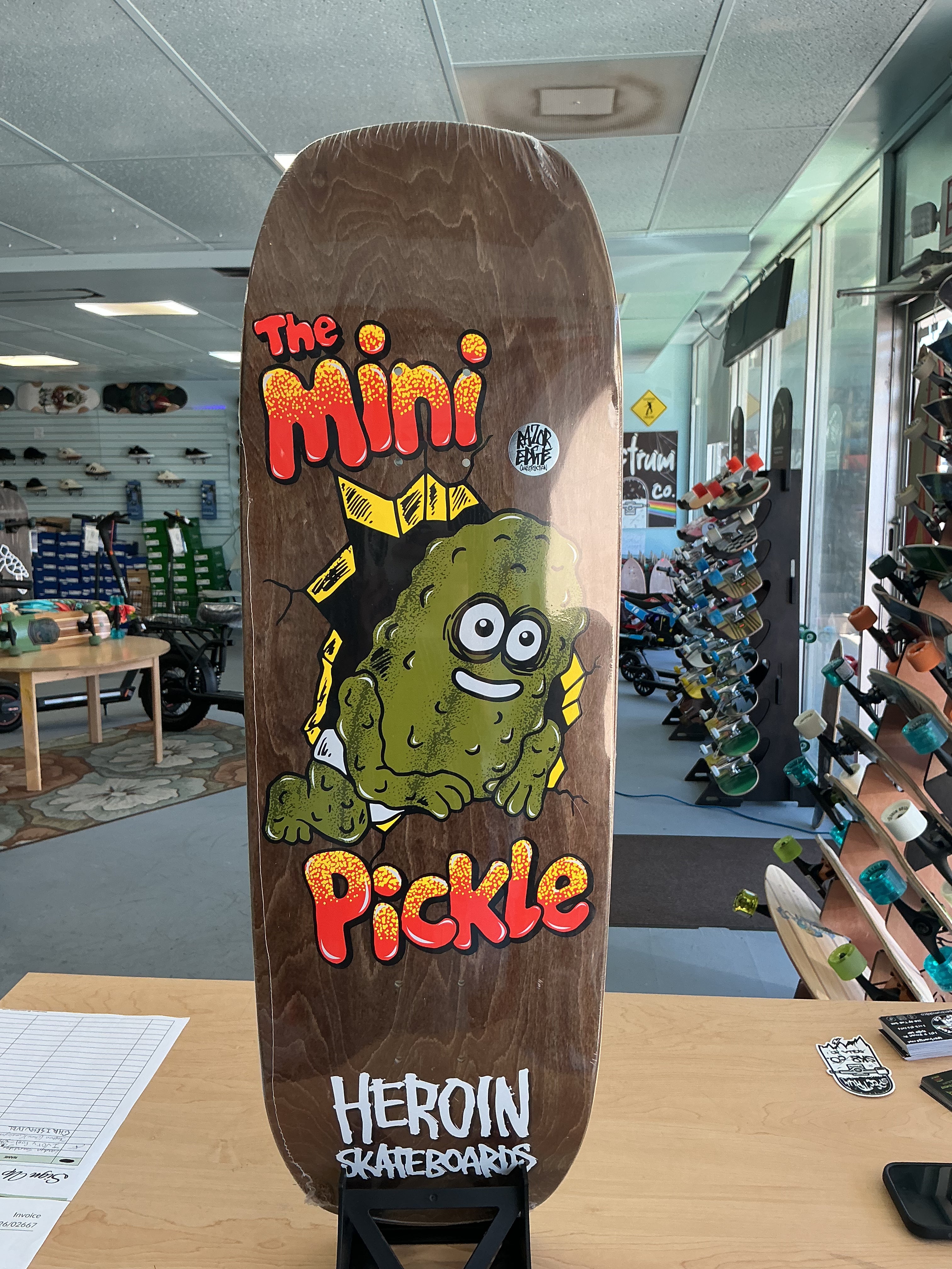 Heroin Team Mini Pickle Shaped Deck 9.5”