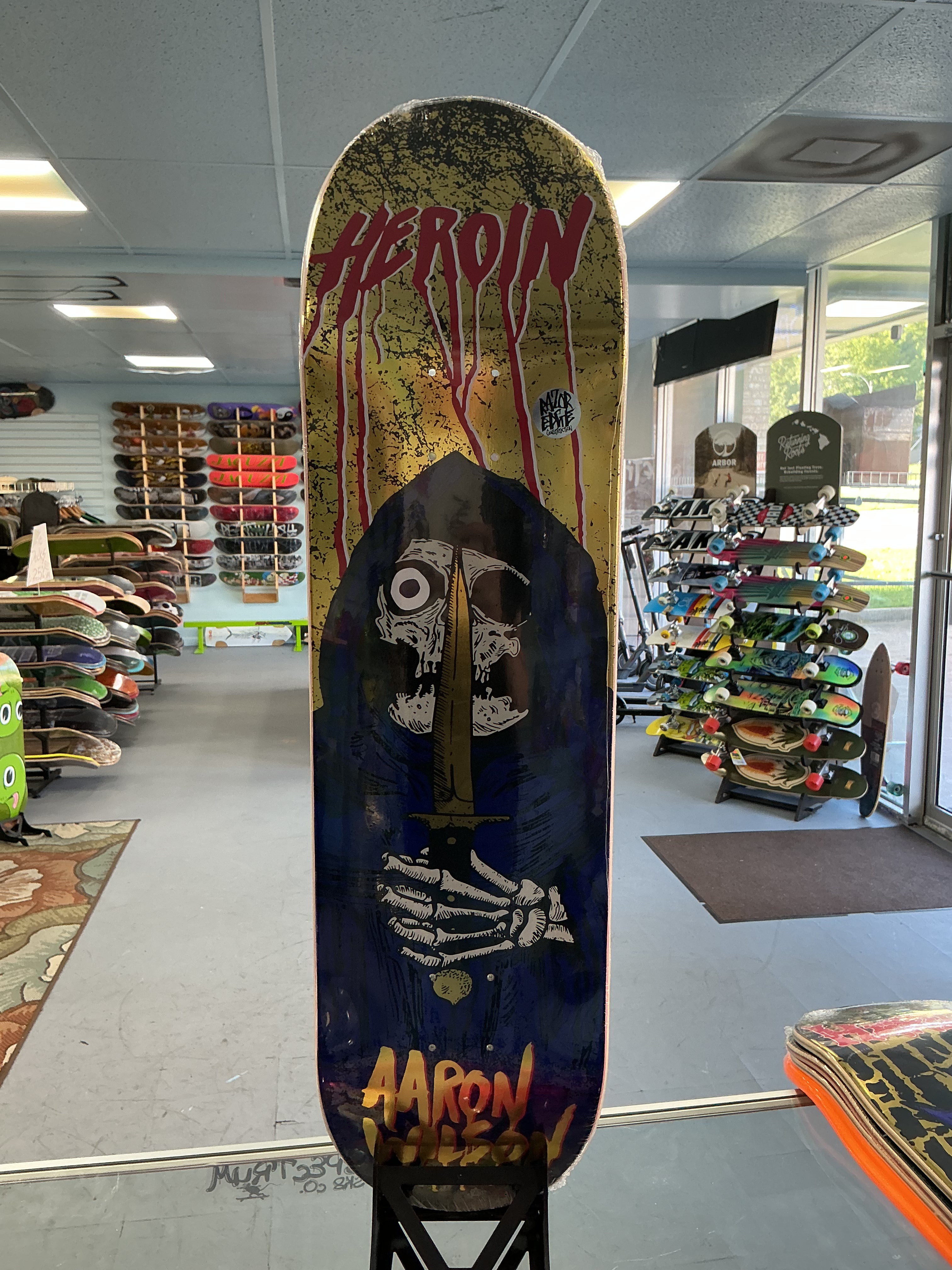 Heroin Aaron Wilson KO2 Skull Priest Deck 8.5